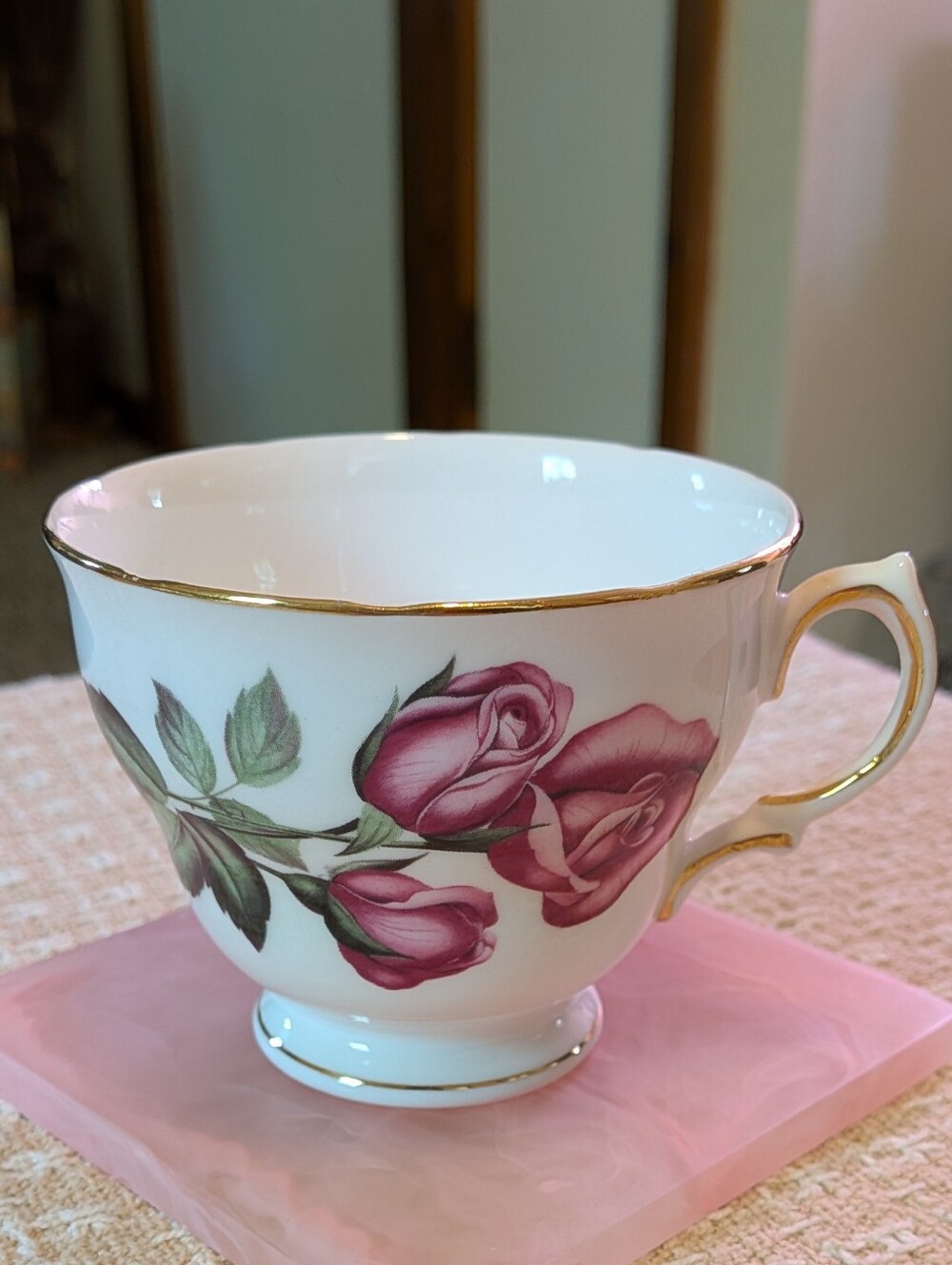 Vintage Royal Vale Bone China Floral Teacup (No Saucer )